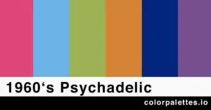 60s psychadelic color palette