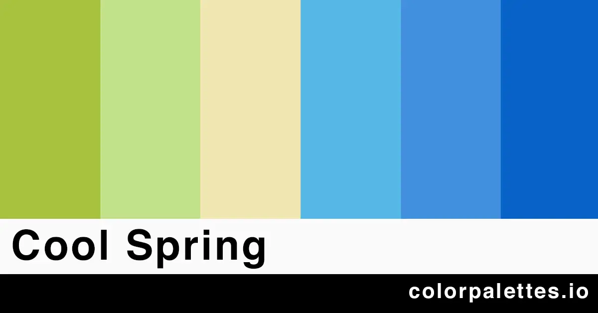 cool spring color palette