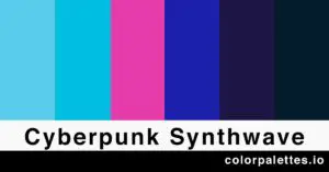 cyberpunk synthwave color palette