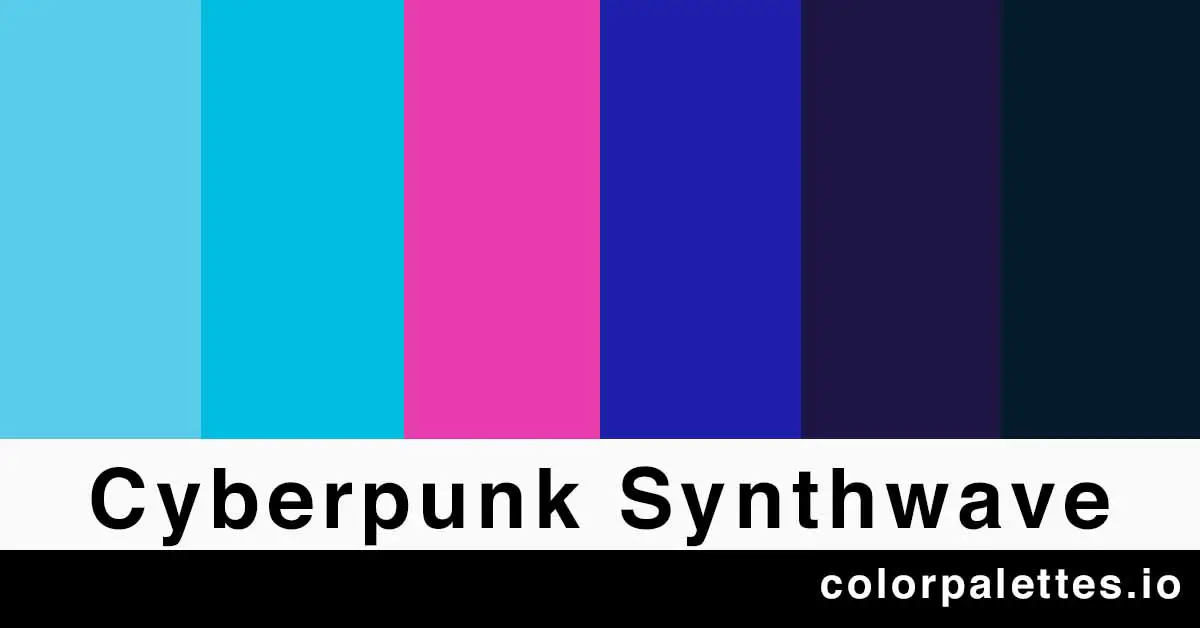 cyberpunk synthwave color palette