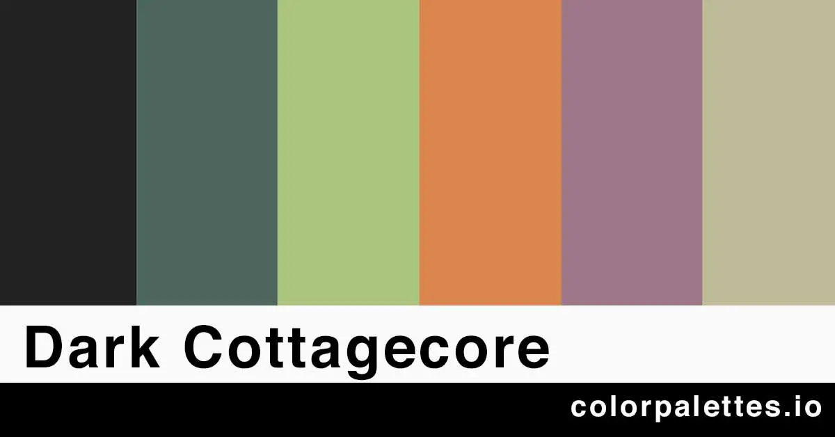 Dark Cottagecore Color Palette