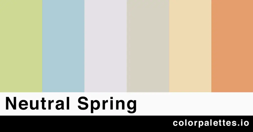 neutral spring color palette