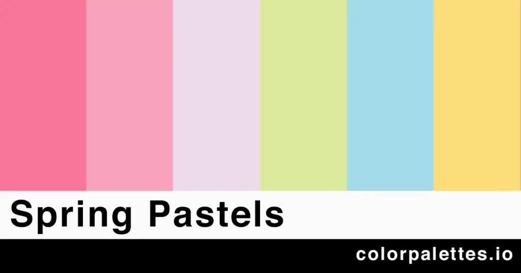 pastel spring color palette