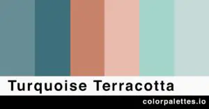 turquoise terracotta color palette