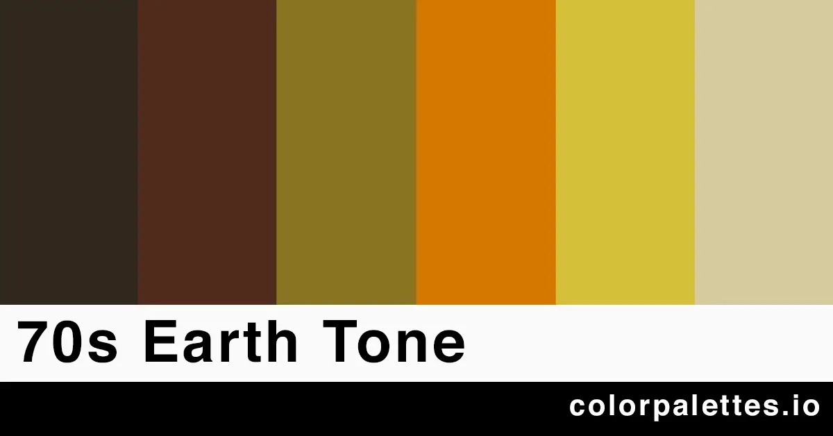 70s Earth Tone Color Palette