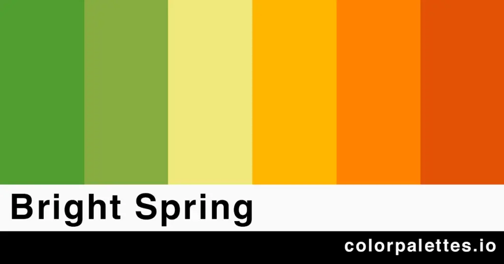 bright spring color palette