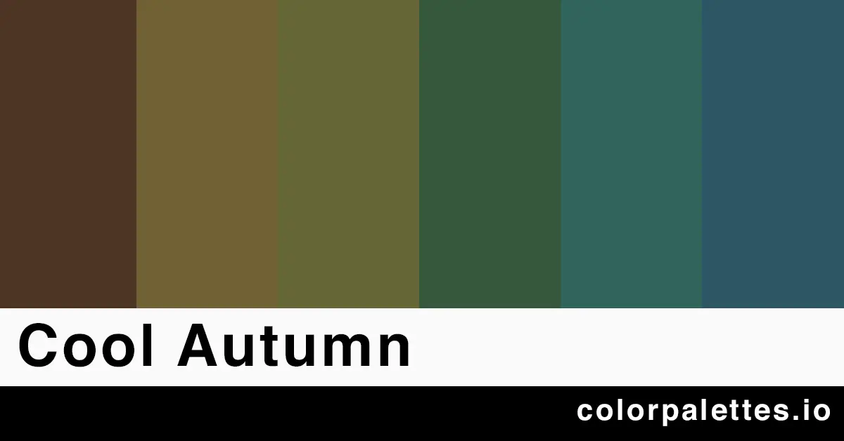 cool autumn color palette