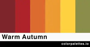 warm autumn color palette