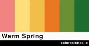 warm spring color palette