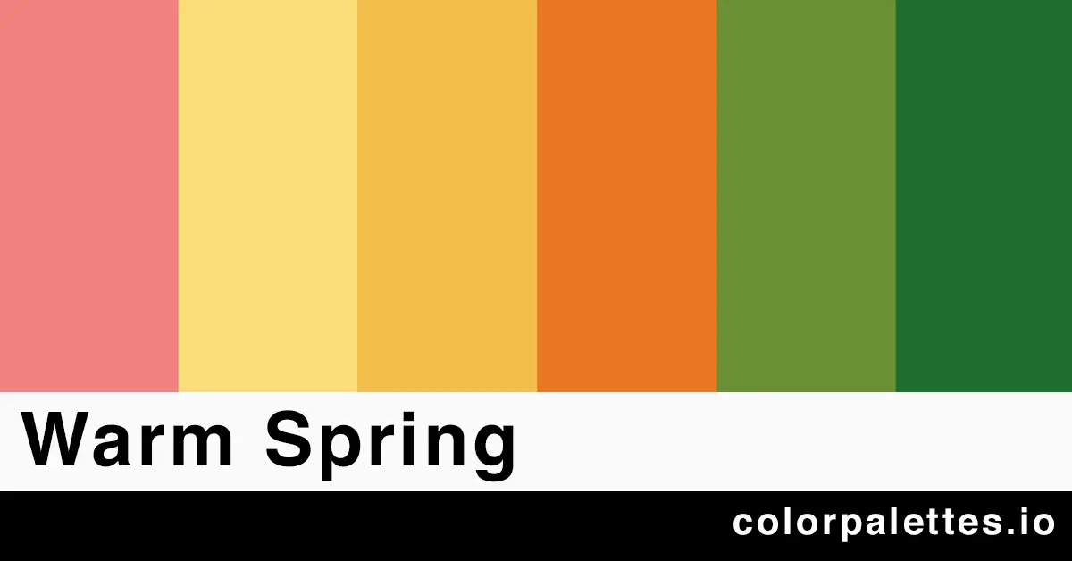 warm spring color palette