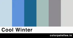 cool winter color palette