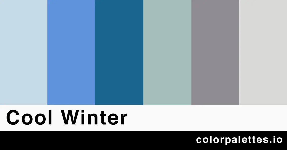cool winter color palette
