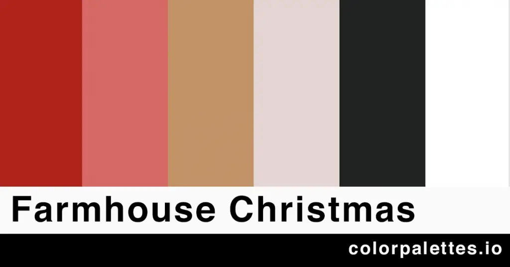 farmhouse christmas color palette