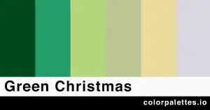 green christmas color palette