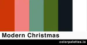 modern christmas color palette