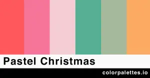 pastel christmas color palette