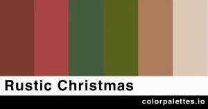 rustic christmas color palette