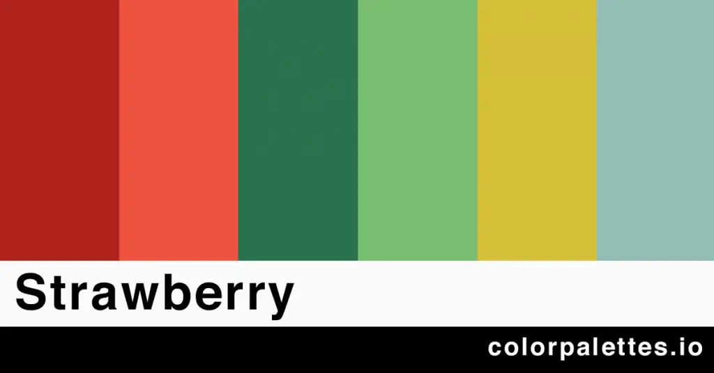 strawberry color palette
