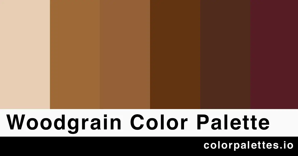 woodgrain color palette