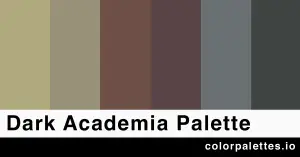 dark academia color palette