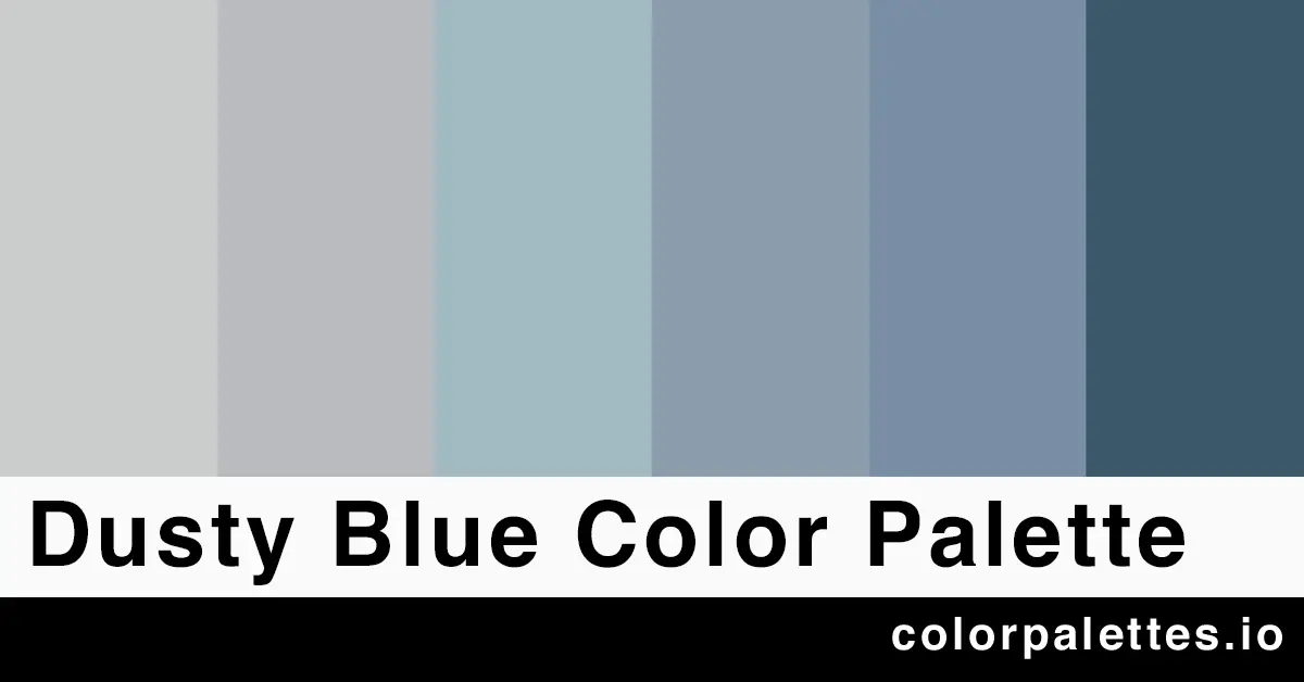 dusty blue color palette