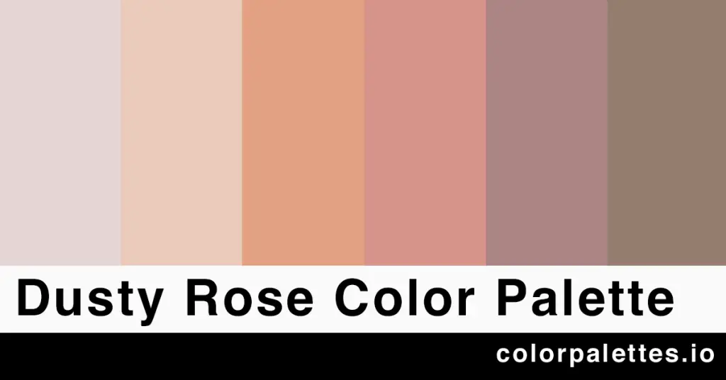 dusty rose color palette