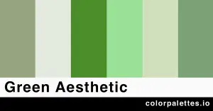 green aesthetic color palette