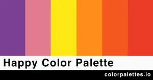 happy color palette