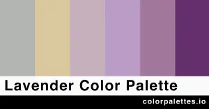 Lavender color palette