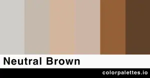 neutral brown color palette