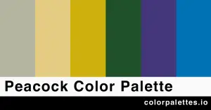 peacock color palette