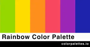 rainbow color palette