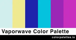 vaporwave color palette